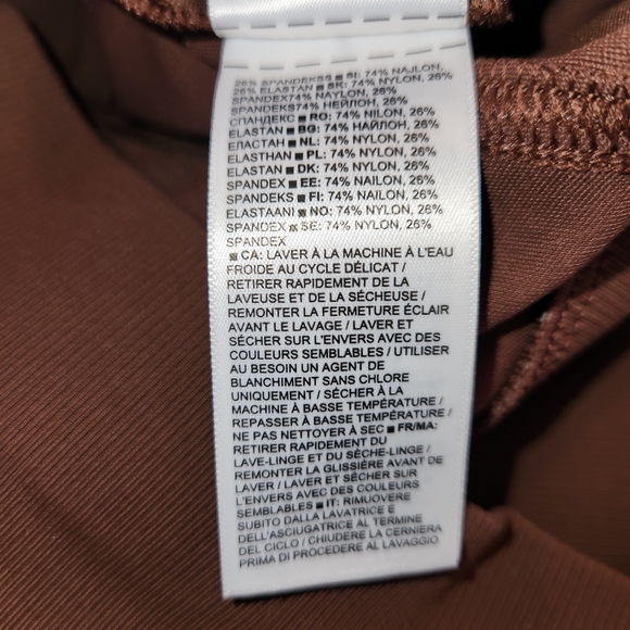 Athleta Venice Pant Brown Size XL Split Flare Pockets & Zip Pockets Wide Leg - Picture 14 of 16